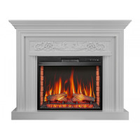 Камінокомплект ArtiFlame Monferrato AF28S білий б'янко (130 х 106 х 33 см) зі звуком