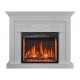 Камінокомплект ArtiFlame Monferrato AF28S білий б'янко (130 х 106 х 33 см) зі звуком