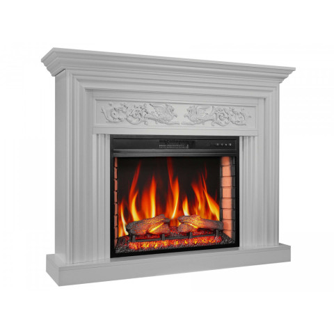 Камінокомплект ArtiFlame Monferrato AF28S білий б'янко (130 х 106 х 33 см) зі звуком
