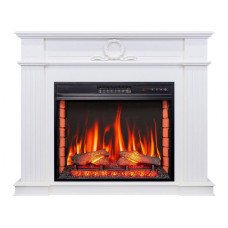 Камінокомплект ArtiFlame Neoclassic AF28 білий б'янко (117.9 х 95.8 х 34.5 см) зі звуком