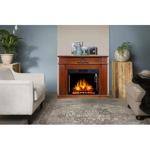 Камінокомплект ArtiFlame Neoclassic AF28S горіх (117.9 х 95.8 х 34.5 см) зі звуком