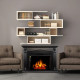 Камінокомплект ArtiFlame Praga AF33 венге (138.8 х 99.5 х 40.5 см) без звуку