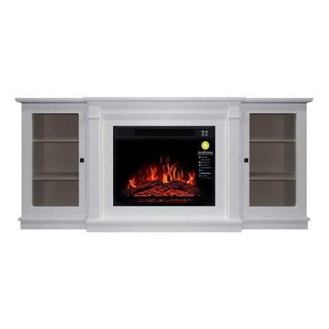 Камінокомплект ArtiFlame Vermont AF23S білий б'янко (166.5 х 71.9 х 32 см) зі звуком