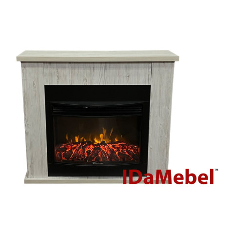 Камінокомплект електричний Dimplex IDaMebel Vera сірий дуб з каміном Electrolux EFP/P-2720RLS