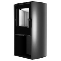 Польська піч на дровах до 65 м² сталева Hitze CANE S 6,5 кВт 1019x550x400 мм