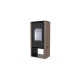 Польська піч на дровах до 90 м² сталева Defro Home SOLUM LOG коричнева 9 кВт (1189х600х400 мм)