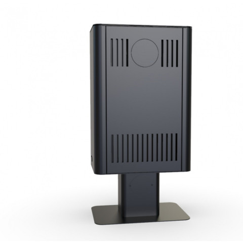 Польська піч на дровах до 90 м² сталева Defro Home SOLUM TOP Золотий 9 кВт 1177х600х400 мм