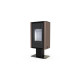 Польська піч на дровах до 90 м² сталева Defro Home SOLUM TOP коричнева 9 кВт (1177х600х400 мм)