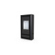 Польська піч на дровах до 90 м² сталева Defro Home IGNIS чорна 9 кВт (1139х600х398 мм)