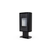 Польська піч на дровах до 90 м² сталева Defro Home DEA TOP Чорний 1186х601х531 мм