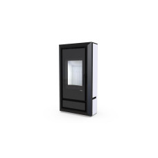Польська піч на дровах до 90 м² сталева Defro Home IGNIS Білий 9 кВт 1139х600х398 мм