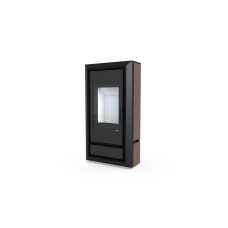 Польська піч на дровах до 90 м² сталева Defro Home IGNIS коричневий 9 кВт (1139х600х398 мм)