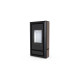 Польська піч на дровах до 90 м² сталева Defro Home IGNIS коричневий 9 кВт (1139х600х398 мм)