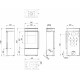 Польська піч на дровах до 60 м² сталева Defro Home CUBE MINI 6 кВт 1080х506х330 мм