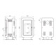 Польська піч на дровах до 90 м² сталева Defro Home OVAL 9 кВт 1153х633х507 мм