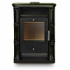 Польська кахельна піч на дровах до 60 м² сталева Nordflam ARTA Green 6 кВт 650х397х846 мм