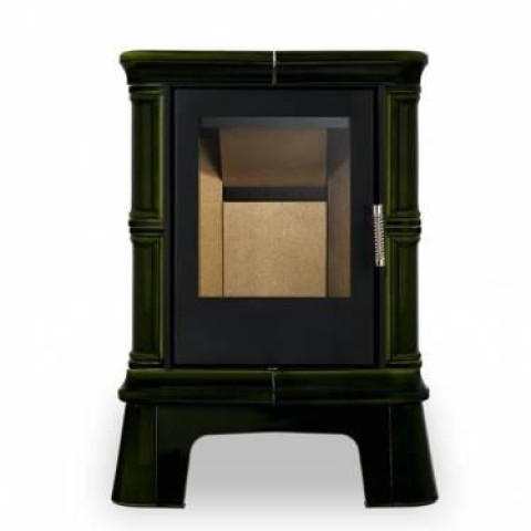 Польська кахельна піч на дровах до 50 м² сталева Nordflam FROVI Green 5 кВт 667х433.9х955 мм