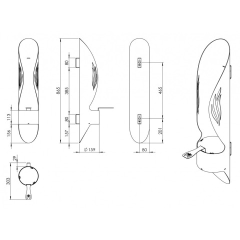 Біокамін Hitze Факел BP-01 Standard