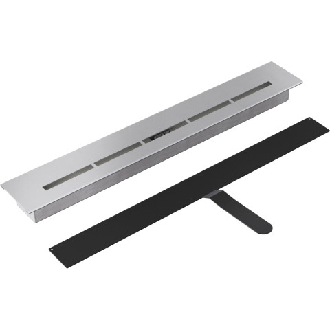 Біокамін Kratki DELTA 2 SLIM чорний зі склом