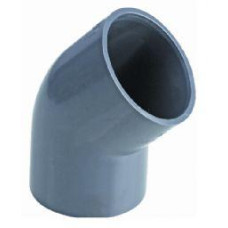Коліно 45° PVC  з двустор. внутр. різьб. 2 1/2
