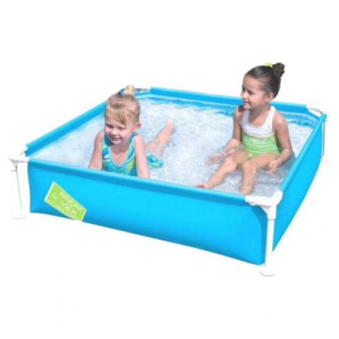 Каркасний басейн Bestway 122x122x30 см квадратний для дітей без фільтра (56217)