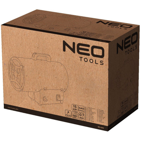 Обігрівач теплова гармата газова Neo Tools 15кВт, 0.7 бар