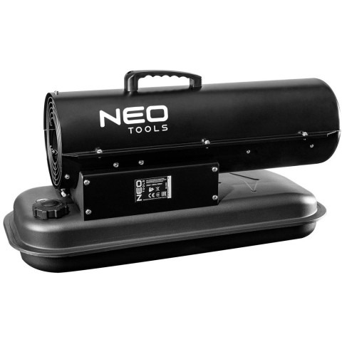Теплова гармата дизель/гас Neo Tools, прямого нагріву, 20кВт, 300м2, 550м3/год, IPX4, чорний, 14.12кг