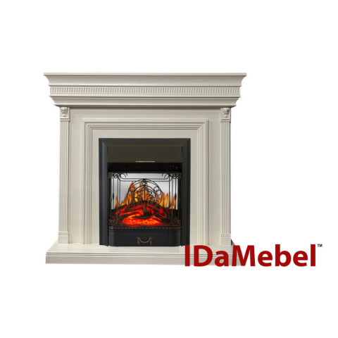 Камінокомплект електричний Dimplex IDaMebel Beethoven білий з каміном Majestic Black