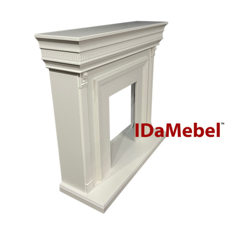 Камінокомплект електричний Dimplex IDaMebel Beethoven білий з каміном Majestic Black