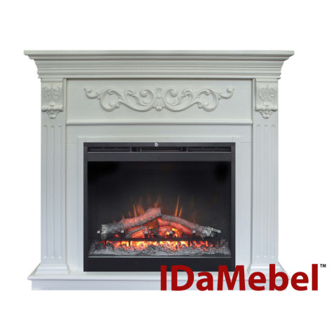 Камінокомплект електричний Dimplex IDaMebel Marseille білий з каміном Symphony DF2624