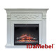 Камінокомплект електричний Dimplex IDaMebel Marseille білий з каміном Symphony DF2624