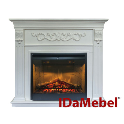 Камінокомплект електричний Dimplex IDaMebel Marseille білий з каміном Symphony DF2608