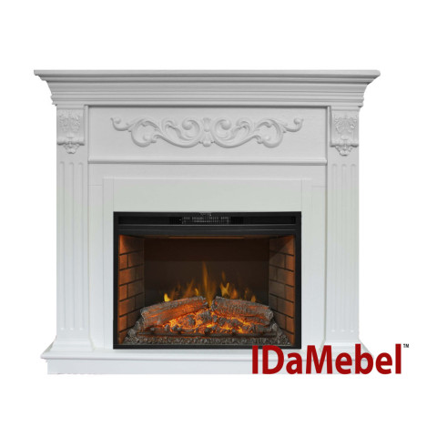 Камінокомплек електричний Dimplex IDaMebel Marseille білий з каміном Goodfire EF 26S