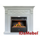 Камінокомплект електричний Dimplex IDaMebel Gloria білий з каміном Danville Brass