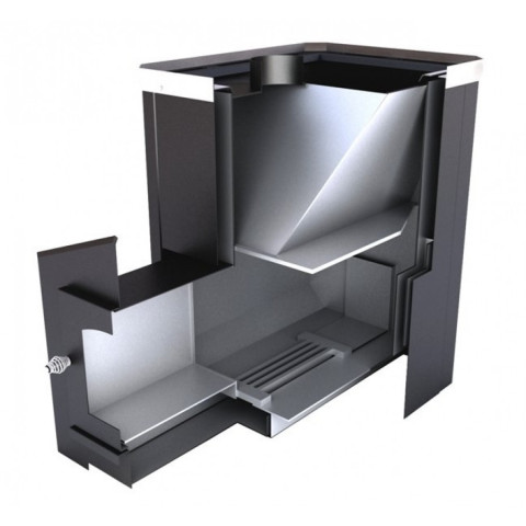 Піч-кам'янка Новаслав Пруток із термостійким склом, ПКС 04 П-С2