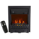 Електрокамін з обігрівом та ефектом полум'я декоративний Royal Flame Aspen Black чорний вбудований