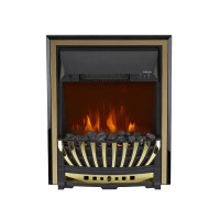 Електрокамін з ефектом полум'я декоративний Royal Flame Aspen Brass чорний