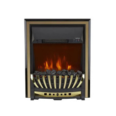 Електрокамін з ефектом полум'я декоративний Royal Flame Aspen Brass чорний