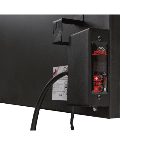 Керамічний обігрівач до 15 м2 Heats Anthracite чорний (60 х 90 см) 700 Вт з терморегулятором