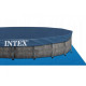 Каркасний басейн Intex 549x122 см круглий з картриджним фільтром 24,3 м³ з драбиною та тентом (26744)