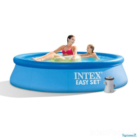 Надувний бассейн Intex Easy Set 28108 (244x61 см) з фільтр-насосом