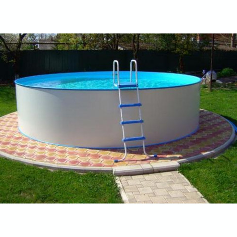 Німецький морозостійкий басейн (300х120 см) Hobby Pool Milano круглий, плівка 0.6 мм, 8.5 м³, металевий збірний