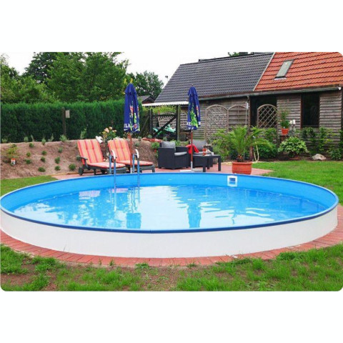 Німецький морозостійкий басейн (300х120 см) Hobby Pool Milano круглий, плівка 0.6 мм, 8.5 м³, металевий збірний