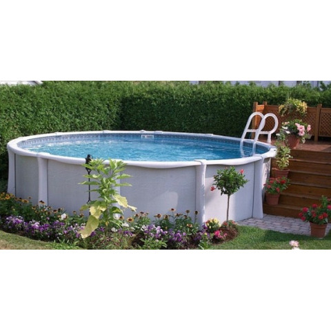 Німецький морозостійкий басейн (300х150 см) Hobby Pool Milano круглий, плівка 0.6 мм, 10.6 м³, металевий збірний