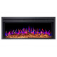 Електрокамін з обігрівом, звуком та пультом ДУ декоративний ArtiFlame AF38 Multicolor чорний вбудований