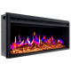 Електрокамін з обігрівом, звуком та пультом ДУ декоративний ArtiFlame AF38 Multicolor чорний вбудований