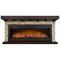 Камінокомплект ArtiFlame Ludwig AF42 махагон коричневий антик(176.3 х 85 см), зі звуком