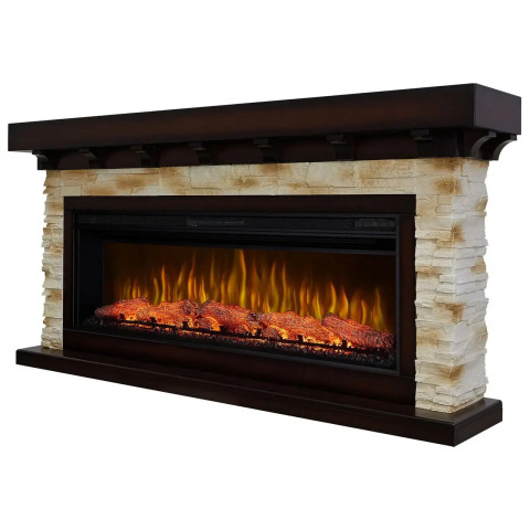 Камінокомплект ArtiFlame Ludwig AF42 махагон коричневий антик(176.3 х 85 см), зі звуком