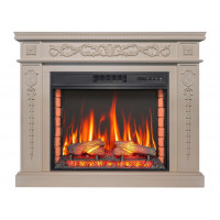 Камінокомплект ArtiFlame Delmona AF28S слонова кістка (113 х 92,3 х 31 см) зі звуком