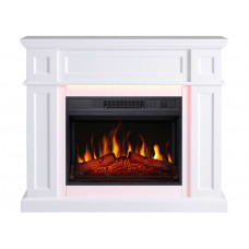 Камінокомплект ArtiFlame Linz AF23S білий з LED підсвічуванням 104 х 87 х 32 см) зі звуком